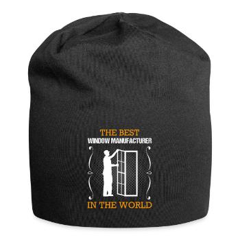 Window maker Profession Training Craftsman Gift - Jersey Beanie - black - Front