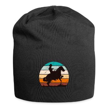 Chevaux Western Cowboy Rider - Bonnet en jersey - noir - Devant