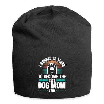 Chien de 50 ans Maman Chiens Chien Mère 50e anniversaire - Bonnet en jersey - noir - Devant