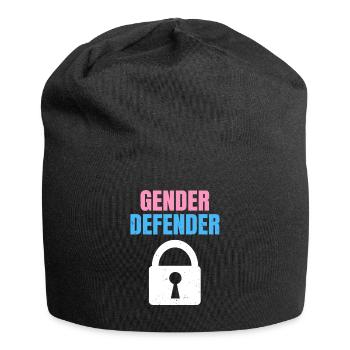 Gender Defender Zitat für einen Keeper der Gender - Jersey-Beanie - Schwarz - Vorne