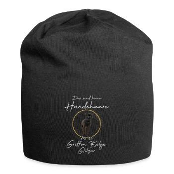 Keine Hundehaare das ist Griffon Belge Gitzer - Jersey-Beanie - Schwarz - Vorne