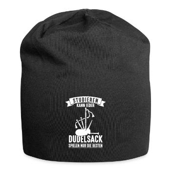 Studieren Kann Jeder Dudelsack Nur Die Besten - Jersey-Beanie - Schwarz - Vorne
