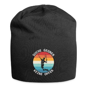 Tennis Search Opponents No Victims Tennis Players - Jersey Beanie - black - Front
