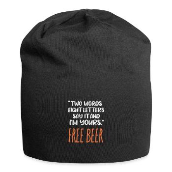 Beer Alcohol Drinking JGA Beer Mug Drinking Gift - Jersey Beanie - black - Front