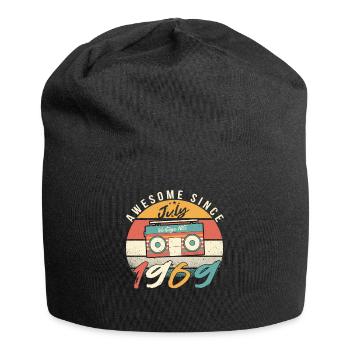 Retro Rekorder 1969 Juli - Jersey-Beanie - Schwarz - Vorne