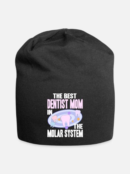 La meilleure maman dentiste dans le système molaire drôle - Bonnet en jersey - noir