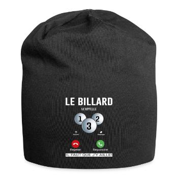 Le Billard M'appelle - Bonnet en jersey - noir - Devant