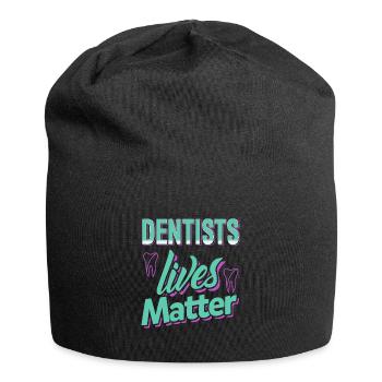 Dentiste Lives Matter Impressionnant T-Shirt Cadeau Cadeau - Bonnet en jersey - noir - Devant
