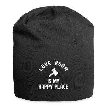 Lawyer Gift Court Law Lawyer Judge Justice - Jersey Beanie - black - Front