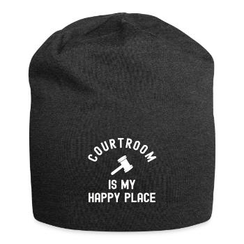 Avocat Cour de donation Droit Avocat Juge Justice - Bonnet en jersey - charbon - Devant