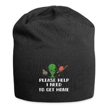 Alien Geschenk Außerirdische Ufo Area 51 Sci-fi - Jersey-Beanie - Schwarz - Vorne