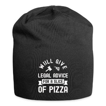 Lawyer Gift Court Law Lawyer Judge Justice - Jersey Beanie - black - Front