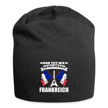 Frankreich - Jersey-Beanie - Schwarz - Vorne