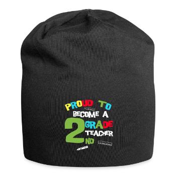 Teacher Tshirt 2nd grade Teacher Training Teacher School - Jersey Beanie - black - Front