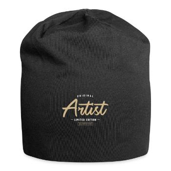 Artist Funny Job Title Profession Birthday Worker - Jersey Beanie - black - Front
