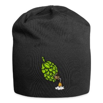 Amateur de bière Alcool Boire du houblon avec de la bière pression - Bonnet en jersey - noir - Devant