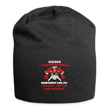 Feuerwehrmann 69 Geburtstag Feuerwehr Beruf - Jersey-Beanie - Schwarz - Vorne