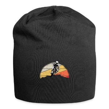 VTT VTT Nature Montagnes Rétro Vintage - Bonnet en jersey - noir - Devant