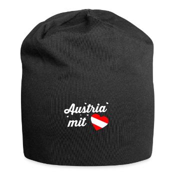 Österreich Flagge Wien Tirol Steiermark Austria - Jersey-Beanie - Schwarz - Vorne