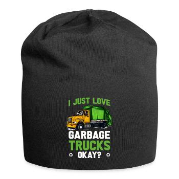 Garbage Man Gift Garbage Garbage Collection Waste Profession - Jersey Beanie - black - Front