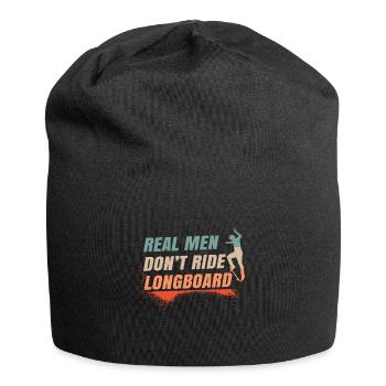 Skater Skateboard Gift Halfpipe Sk8 Ollie - Jersey Beanie - black - Front