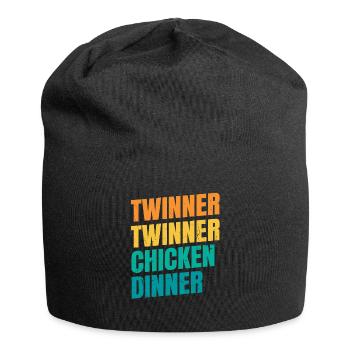 Twinner Twinner Huhn Abendessen Design für eine - Jersey-Beanie - Schwarz - Vorne