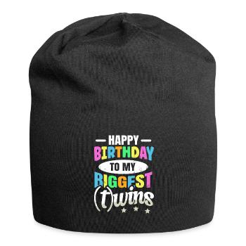 Herzlichen Glückwunsch zum Geburtstag an meine - Jersey-Beanie - Schwarz - Vorne