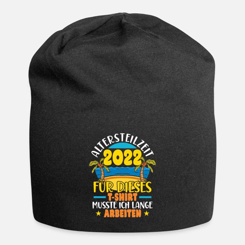Altersteilzeit 2022 - Jersey-Beanie - Schwarz