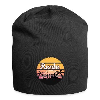 Rente 2022 Ruhestand Pension Retro Geschenk Damen - Jersey Beanie - black - Front