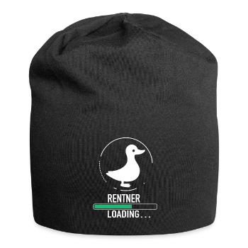 Rentner Pension Ruhestand Geschenk für Herren - Jersey Beanie - black - Front