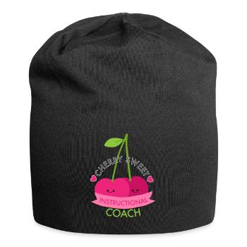 Cherry sweet instructional coach mignon drôle jeu de mots - Bonnet en jersey - noir - Devant