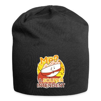 Superintendent funny cute pun jokes - Jersey Beanie - black - Front