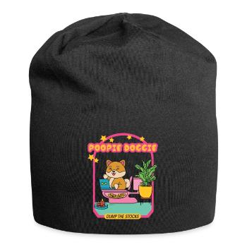 Poopie Doggie - Dump The Stocks - Jersey Beanie - black - Front