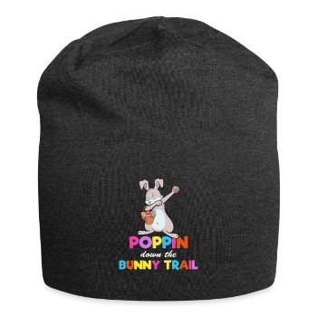 Poppin Down The Rabbit Trail Dabbing Rabbit - Jersey-Beanie - Anthrazit - Vorne