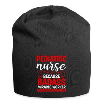 Pediatric Nurse Miracle Worker Nursing Essentials - Jersey-Beanie - Schwarz - Vorne