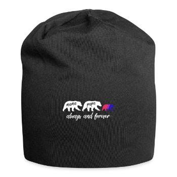 Bisexuelle Mama Bär - LGBTQ Bisexuelles - Jersey-Beanie - Schwarz - Vorne