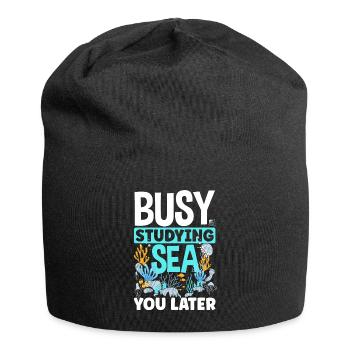 Marine Biology Marine Biologist Science Busy - Jersey-Beanie - Schwarz - Vorne