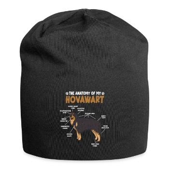 Hovawart Anatomie Drôle Chien Propriétaire Promenade H - Bonnet en jersey - noir - Devant