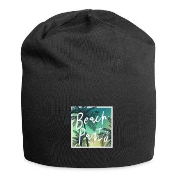 party beach Design for a people who look for party - Jersey-Beanie - Schwarz - Vorne