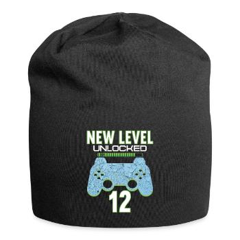 12 Years old 12 birthday outfit Gamer Gaming - Jersey Beanie - black - Front
