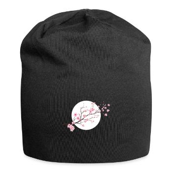 Cherry Blossoms Spring Japan Nature - Jersey Beanie - black - Front