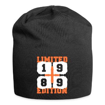 1989 birthday 33 years anniversary retro edition - Jersey Beanie - black - Front
