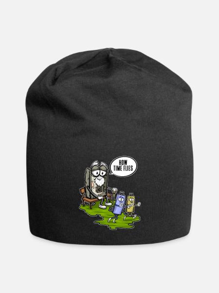 80er 90er Jahre Kassette Musik Sitzen Kassette Kassette - Jersey-Beanie - Schwarz