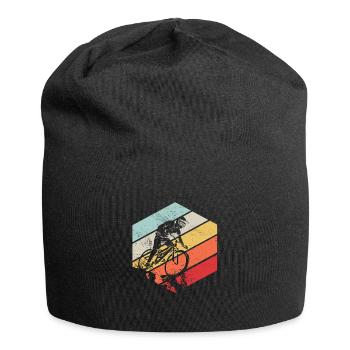 Descente VTT Nature Montagnes Retro Wave Vintage - Bonnet en jersey - noir - Devant