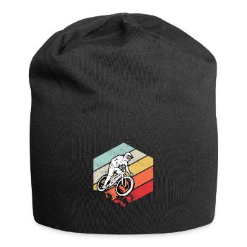 Descente VTT Nature Montagnes Retro Wave Vintage - Bonnet en jersey - noir - Devant