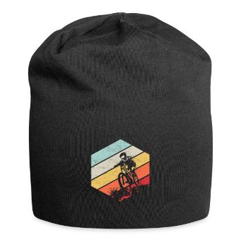 Descente VTT Nature Montagnes Retro Wave Vintage - Bonnet en jersey - noir - Devant