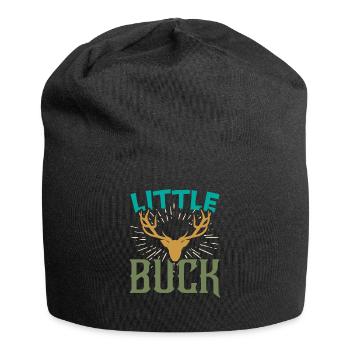 Little Buck Father Son Matching Hunting Gift - Jersey Beanie - black - Front