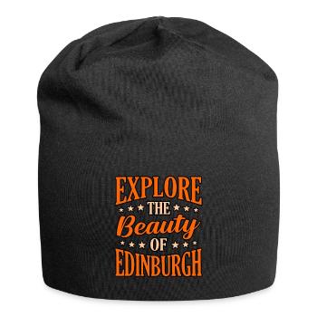 Entdecken Sie Edinburgh Gift - Jersey-Beanie - Schwarz - Vorne