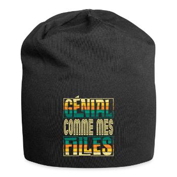 Génial Comme Mes Filles Parents Mère - Bonnet en jersey - noir - Devant