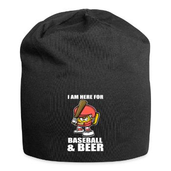 BaseballPlayer Beer Mug Pitcher Baseball & Beer - Jersey Beanie - black - Front